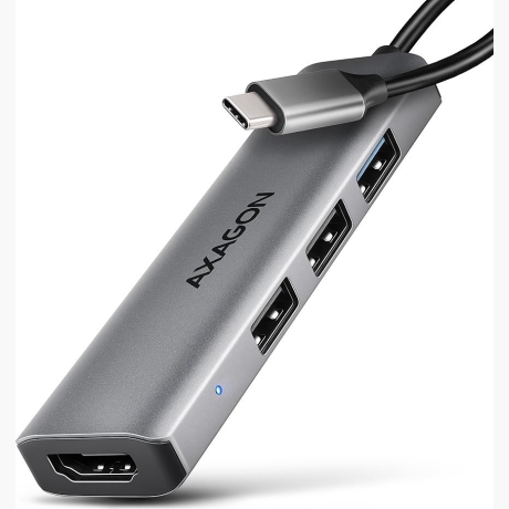 I/O HUB USB-C 4IN1/0.15M HMC-H3A AXAGON