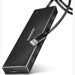 I/O HUB USB3.2 7PORT FLAT/1M HUE-F7A AXAGON