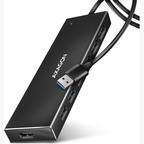 I/O HUB USB3.2 7PORT FLAT/1M HUE-F7A AXAGON