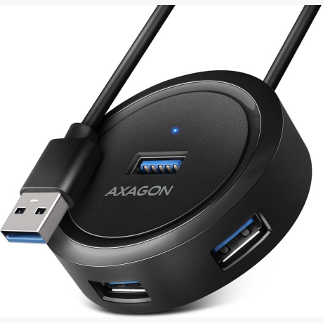 I/O HUB USB3.2 4PORT ROUND/0.3M HUE-P1A AXAGON