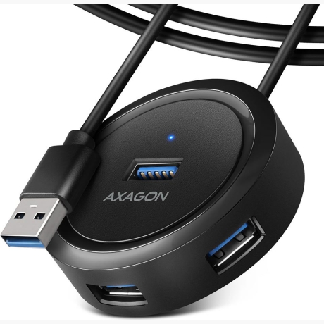 I/O HUB USB3.2 4PORT ROUND/1.2M HUE-P1AL AXAGON