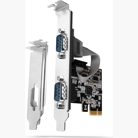 NET CARD PCIE 2PORT 250KBPS/SP&LP PCEA-S2N AXAGON