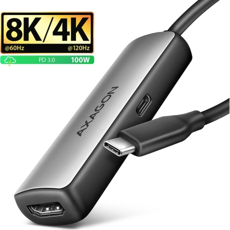 I/O ADAPTER USB-C TO HDMI/0.16M RVC-HI8KPD AXAGON