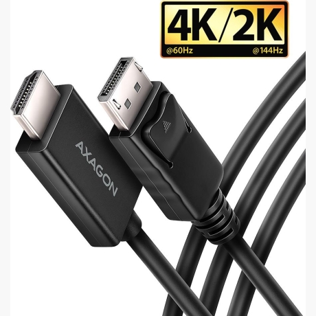 CABLE DP TO HDMI 1.8M/RVD-HI20C2 AXAGON