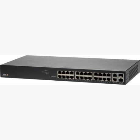 Switch|AXIS|Rack 1U|24x10Base-T / 100Base-TX / 1000Base-T|2x10/100/1000BASE-T/SFP combo|2xSFP|24xRJ45|PoE ports 24|01192-002