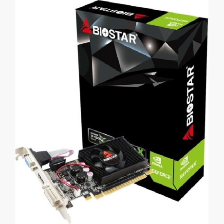 Graphics Card|BIOSTAR|NVIDIA GeForce 210|1 GB|DDR3|64 bit|PCIE 2.0 16x|Memory 1333 MHz|GPU 589 MHz|Single Slot Fansink|1x15pin D-sub|1xDVI-D|1xHDMI|VN2103NHG6