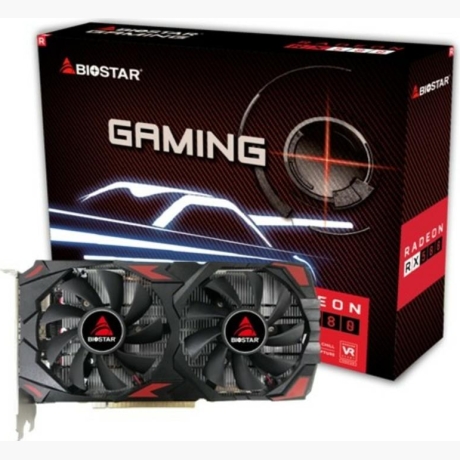 Graphics Card|BIOSTAR|AMD Radeon RX 580|8 GB|GDDR5|256 bit|PCIE 3.0 16x|Memory 1274 MHz|1xHDMI|2xDisplayPort|VA5815RQ82