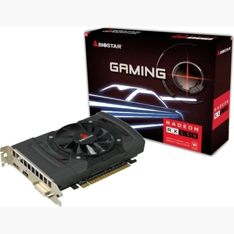 Graphics Card|BIOSTAR|AMD Radeon RX 550|4 GB|GDDR5|128 bit|PCIE 3.0 16x|GPU 1100 MHz|Single Slot Fansink|1xDVI-D|1xHDMI|1xDisplayPort|VA5505RF41