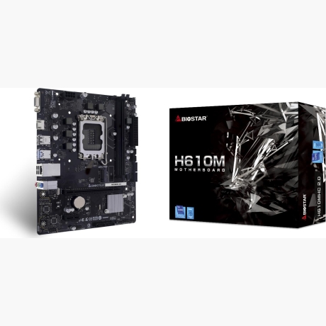 Mainboard|BIOSTAR|Intel H610|LGA1700|Micro-ATX|Memory DDR4|Memory slots 2|H610MHC2.0