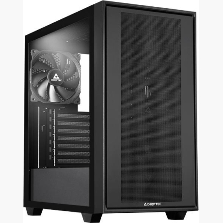Case|CHIEFTEC|Night Hunter|MidiTower|Case product features Transparent panel|Not included|ATX|EATX|MicroATX|MiniITX|Colour Black|GS-03B-BLK-OP