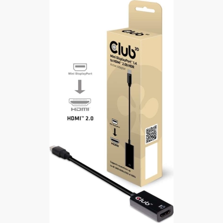 I/O ADAPTER MINI DP TO HDMI/ACTIVE M/F CAC-1180 CLUB3D