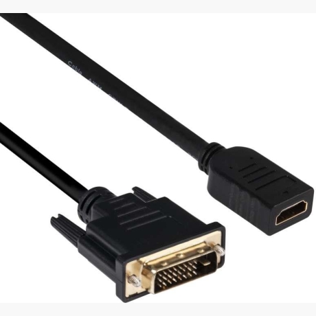 CABLE DVI-D TO HDMI 2M/M/F CAC-1211 CLUB3D