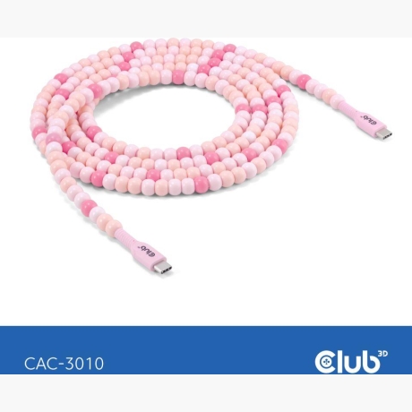 CABLE USB-C TO USB-C/PINK CAC-3010 CLUB3D
