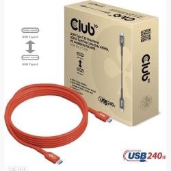 CABLE USB-C TO USB-C 4M/M/M CAC-1515 CLUB3D