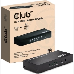 I/O VIDEO SPLITTER HDMI 4PORT/4K 120HZ CSV-1385 CLUB3D