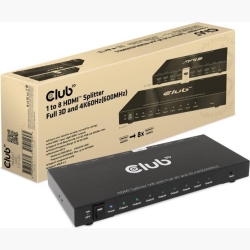 I/O VIDEO SPLITTER HDMI 8PORT/3D 4K 60HZ CSV-1383 CLUB3D