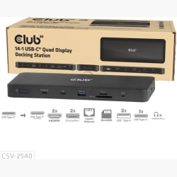 NB ACC DOCKING STATION 14IN1/USB-C 150W CSV-2540 CLUB3D