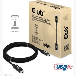 CABLE USB-C TO USB-C 2M/M/M CAC-1575 CLUB3D