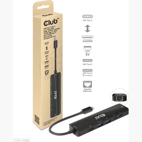 I/O HUB 6IN1 USB-C/CSV-1596 CLUB3D