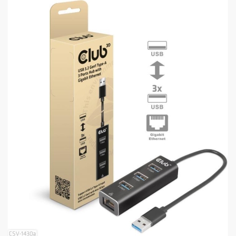 I/O HUB USB3.2 3PORT/CSV-1430A CLUB3D