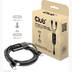 CABLE USB-C TO 2XUSB-C 1.83M/M/M CAC-1527 CLUB3D