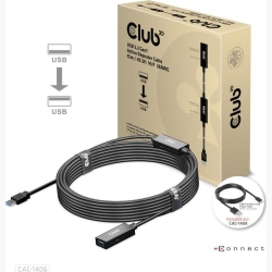 CABLE USB3.2 REPEATER 15M/M/F CAC-1406 CLUB3D