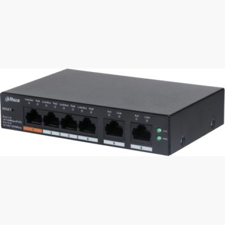 Switch|DAHUA|CS4006-4ET-60|Type L2|Desktop/pedestal|PoE ports 4|CS4006-4ET-60