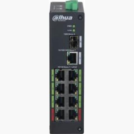 Switch|DAHUA|LR2110-8ET-120-V2|PoE ports 8|DH-LR2110-8ET-120-V2