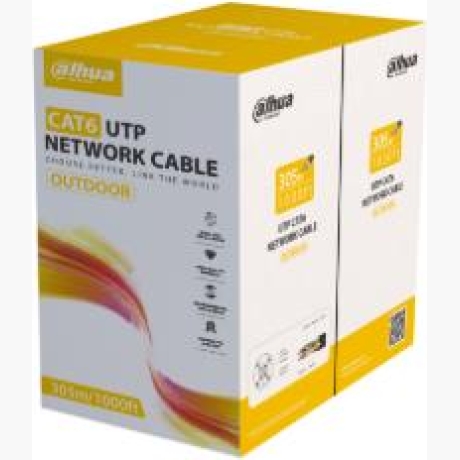 CABLE CAT6 UTP 305M BLACK/PFM920-6UN DAHUA