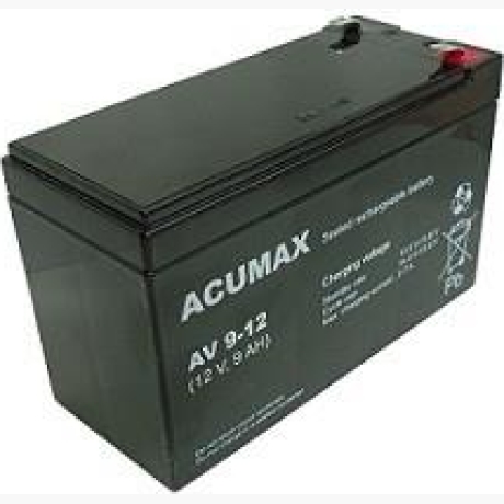 BATTERY 12V 9AH VRLA/AV9-12 T2 ACUMAX EMU