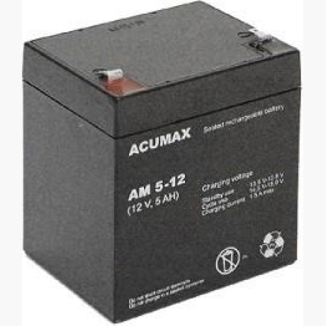 BATTERY 12V 5AH VRLA/AM5-12T2 ACUMAX EMU