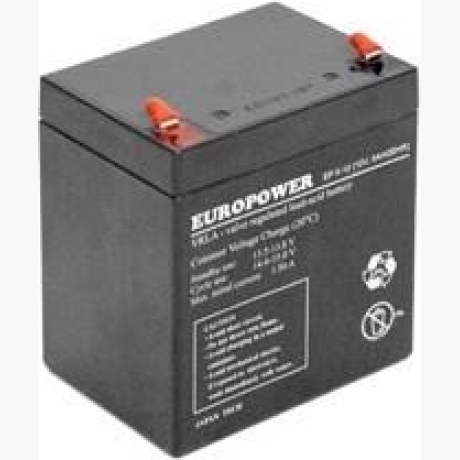 BATTERY 12V 5AH VRLA/EP5-12T2 EUROPOWER EMU