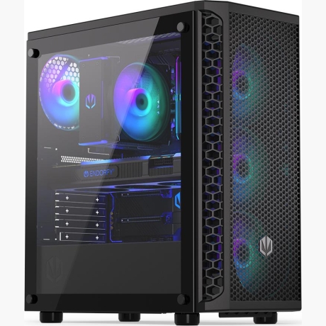 Case|ENDORFY|Signum 300 ARGB|MidiTower|Case product features Transparent panel|Not included|ATX|MicroATX|MiniITX|Colour Black|EY2A006