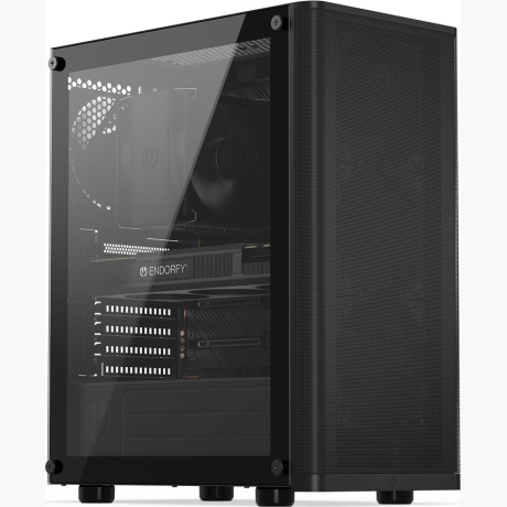 Case|ENDORFY|Ventum 200 Air|MicroTower|Case product features Transparent panel|Not included|ATX|MicroATX|MiniITX|Colour Black|EY2A002