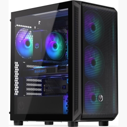 Case|ENDORFY|Arx 500 ARGB|MidiTower|Case product features Transparent panel|Not included|ATX|MicroATX|MiniITX|Colour Black|EY2A011