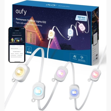 Smart Lightstrip|EUFY|Permanent Outdoor Lights E22|Bluetooth|T8L023E1