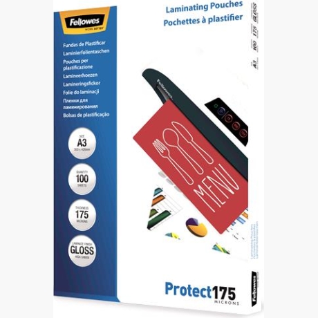 LAMINATOR POUCH GLOSSY/A3 175 100PCS 5308803 FELLOWES