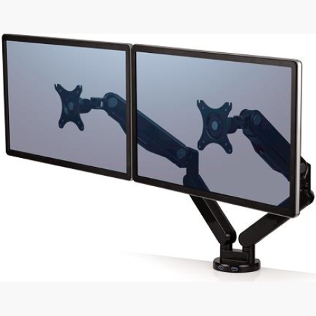 MONITOR ACC DESK MOUNT DUAL/PLATINIUM 8042501 FELLOWES