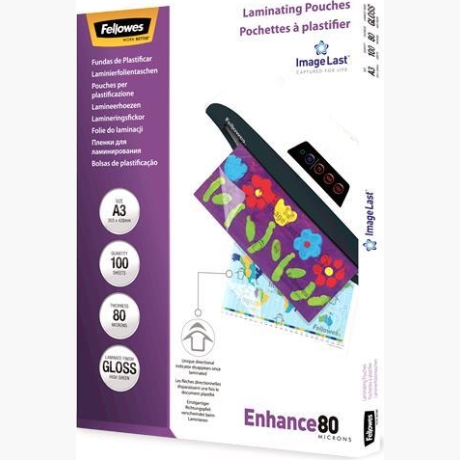 LAMINATOR POUCH IMAGELAST/A3 80 100PCS 5306207 FELLOWES