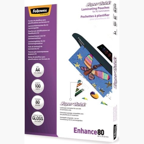LAMINATING POUCH A4/100PCS 5440001 FELLOWES