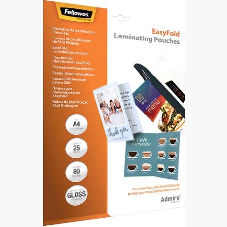 LAMINATING POUCH A4/25PCS 5601901 FELLOWES