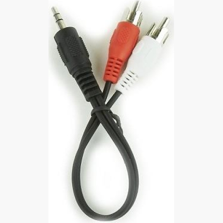 CABLE AUDIO 3.5MM TO 2RCA 0.2M/CCA-458/0.2 GEMBIRD