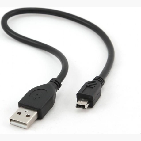 CABLE USB2 AM-MINI 30CM BLACK/CCP-USB2-AM5P-1 GEMBIRD
