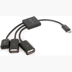 CABLE USB OTG 2AF +MICRO BF TO/MICRO BM UHB-OTG-02 GEMBIRD
