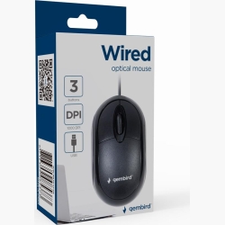 MOUSE USB OPTICAL/BLACK MUS-U-01 GEMBIRD