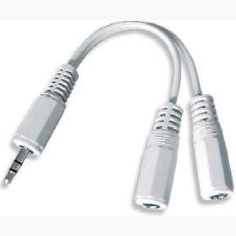 CABLE AUDIO SPLITTER 3.5MM/10CM WHT CCA-415-0.1M GEMBIRD