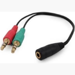 CABLE AUDIO 3.5MM SOCKET TO/2X3.5MM PLUG CCA-418 GEMBIRD