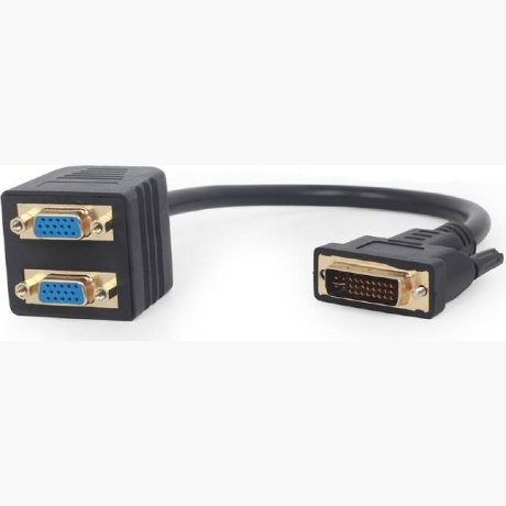 CABLE SPLITTER DVI TO DUAL VGA/A-DVI-2VGA-01 GEMBIRD