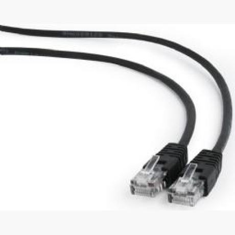 PATCH CABLE CAT5E UTP 0.5M/BLACK PP12-0.5M/BK GEMBIRD