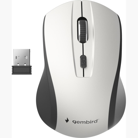 MOUSE USB OPTICAL WRL BLACK/SILVER MUSW-4B-02-BS GEMBIRD